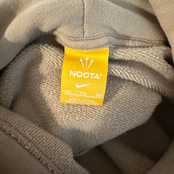 Nike x Nocta Men's Fleece CS Tan Matching Sweatsuit Hoodie Sweatpants Size XXL - Picture 5 of 16